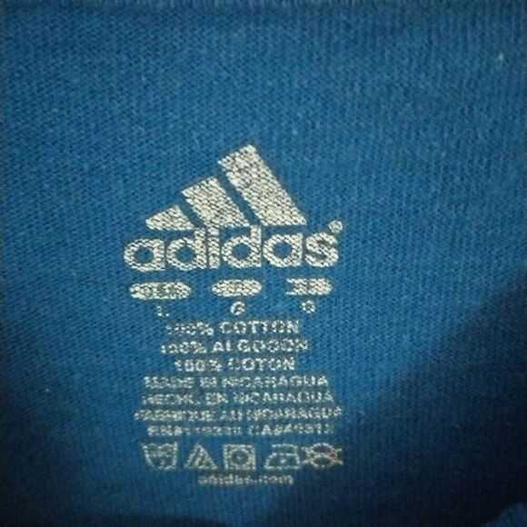 Vintage Notre Dame Football T-shirt, Large, Blue, Adidas - Picture 6 of 9